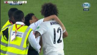 Real Madrid vs. Kashima: joven ingresó a la cancha para abrazar a Benzema y Marcelo [VIDEO]