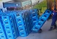 YouTube: Intentó salvar una caja de cerveza, todo salió peor