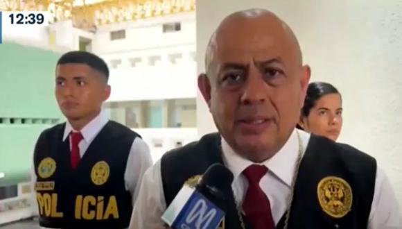 Coronel Víctor Revoredo, jefe de la División de Homicidios de la Policía, dio detalles de la identidad del sujeto que asesinó a un sereno en el distrito de Surco | Foto: Captura Canal N