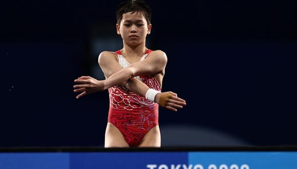 Quan Hongchan se quedó con la medalla de oro en clavados en Tokio 2020. (Foto: Agencias).