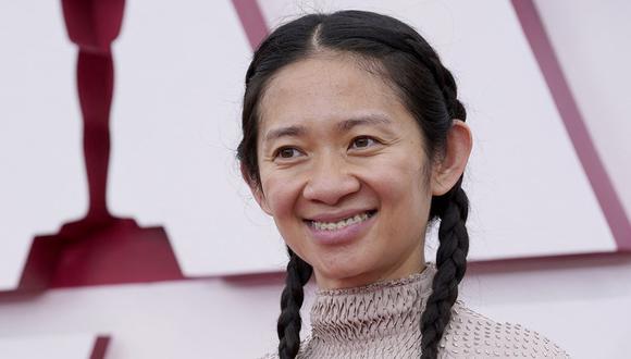 Chloé Zhao en el Oscar 2021. (Foto: AFP)