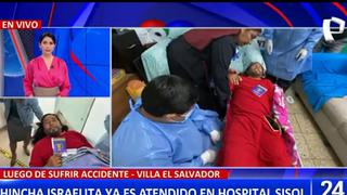 ‘Hincha israelita’ recibe atención médica y especialistas descartan lesión grave tras accidente de tránsito