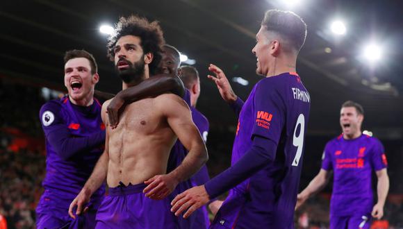 Liverpool ganó 3-1 al Southampton de visita con golazo de Salah por Premier League | VIDEO. (Foto: AFP)