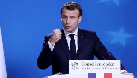 Macron señaló que la UE no aceptarán un"dumping" sea económico como social o ecológico. (Foto: AFP)