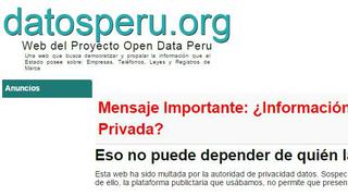 DatosPeru.org desaparecería de Internet tras multa de US$78 mil