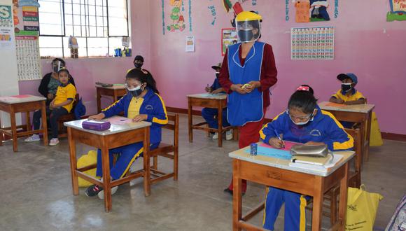 Se tiene previsto el retorno a clases presenciales y semipresenciales para el 28 de marzo, de forma flexible y con enfoque territorial | Foto: Minedu / Referencial