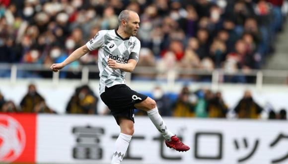 Andrés Iniesta dice que inactividad por coronavirus lo hace pensar en extender su carrera | Foto: Vissel Kobe