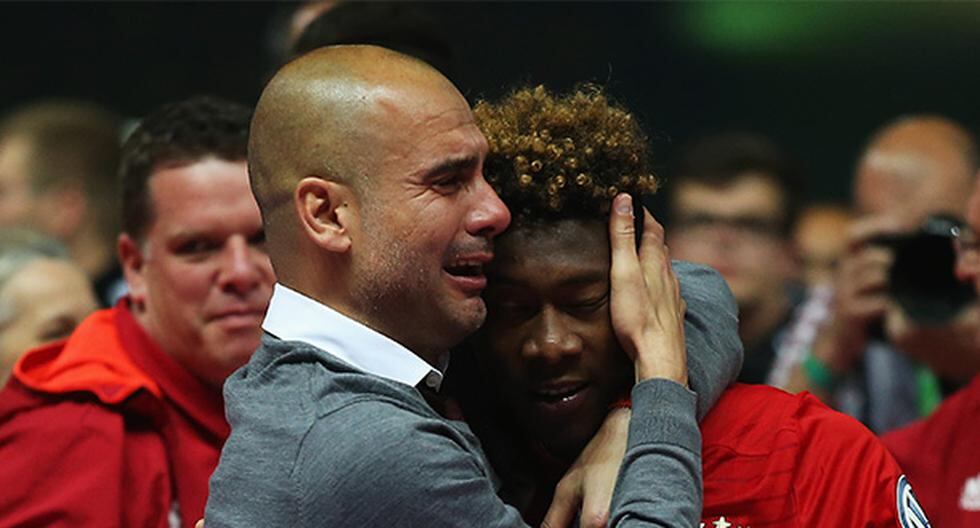 Pep Guardiola se emocionó hasta derramar algunas lágrimas en la final de la Copa Alemana. (Foto: Getty Images)