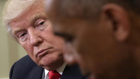 Donald Trump se reuni&oacute; el jueves con el presidente Barack Obama en la Casa Blanca. (AFP)