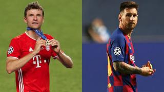 Thomas Müller sobre la partida de Lionel Messi de Barcelona: “Es una lástima que ya no esté”