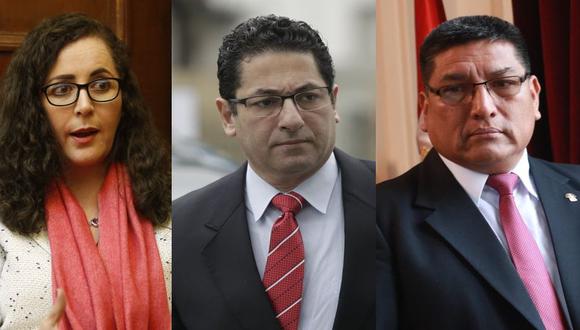 Rosa Bartra, Salvador Heresi y Mario Mantilla son miembros de la Comisión Permanente incluidos en listas de candidatos de distintos partidos para las elecciones del 2020. (Fotos: GEC)