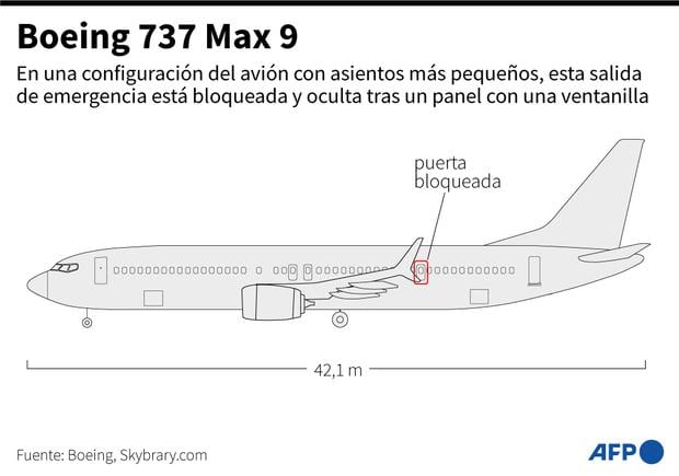 L Boeing 737 MAX 9. (AFP).
