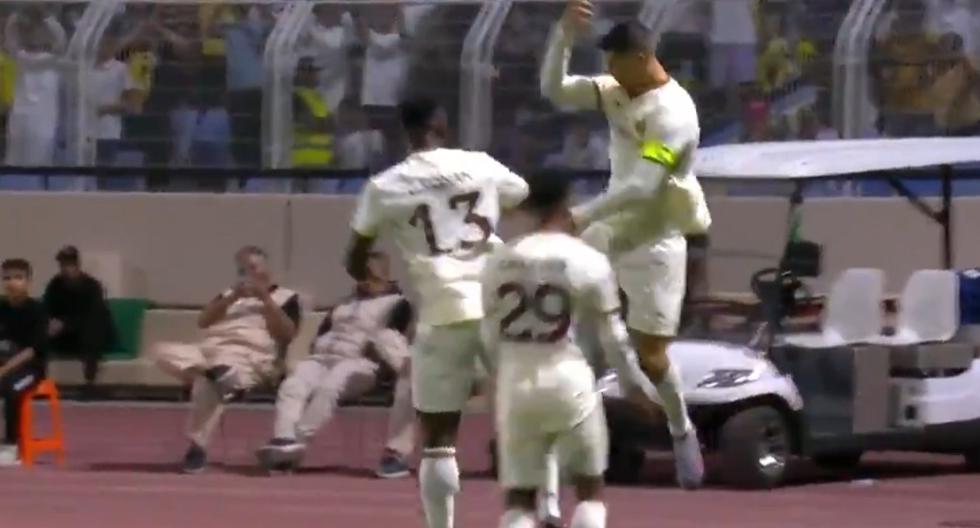 Cristiano Ronaldo abrió el marcador a favor del Al Nassr ante Al Adalah por la Liga Saudi.