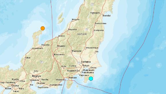 Un terremoto de magnitud 5,4 sacudió Tokio y el este de Japón, durante la madrugada del 11 de mayo de 2023. (Captura de USGS)
