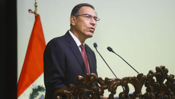 El presidente Martín Vizcarra participó en la juramentación de la fiscal de la Nación, Zoraida Ávalos. (Foto: Presidencia)