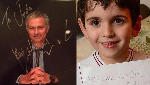 José Mourinho respondió a niño que le mandó una emotiva carta