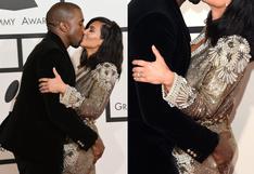 Grammy 2015: Kanye West le agarra el trasero a Kim Kardashian