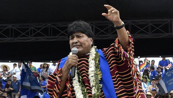 Evo Morales se reunió con las federaciones de productores de hojas de coca del trópico de Cochabamba. (Foto: Aizar RALDES / AFP)