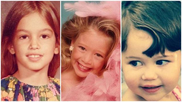 Cantantes, actores y modelos comparten en Instagram imágenes de cuando eran niños.
