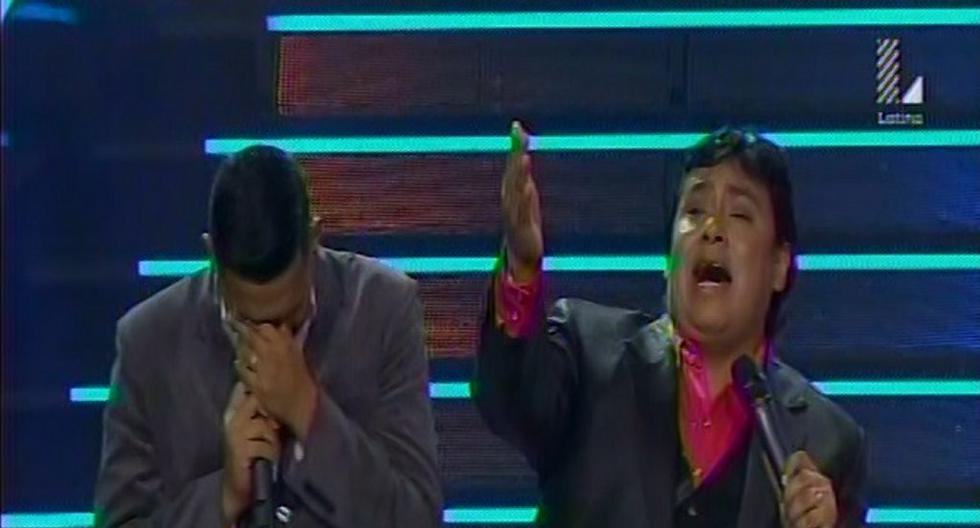 El imitador de Romeo Santos no pudo contener el llanto cuando interpretó tema de Juan Gabriel. La canción le recordó a su hermano fallecido. (Foto: Captura Latina)