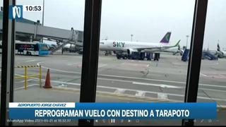 Aeropuerto Jorge Chávez: denuncian que vuelo con destino a Tarapoto no llegó a concretarse | VIDEO