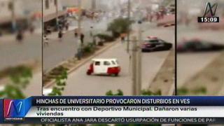 Universitario: vándalos se enfrentaron en Villa El Salvador