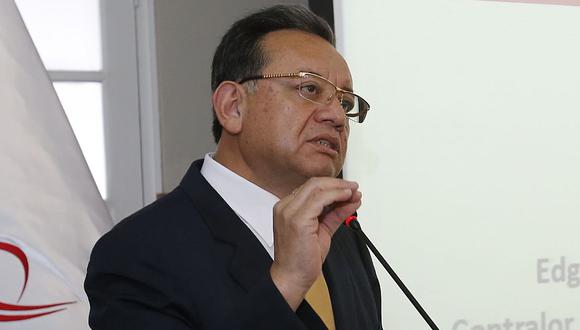Edgar Alarcón dijo que las denuncias en su contra buscan sacarlo del cargo para tener a un "contralor pusilánime". (Archivo El Comercio)