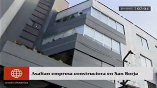 San Borja: banda robó en oficinas de empresa constructora
