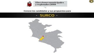 Elecciones 2018: conozca los candidatos a Surco y sus planes de gobierno