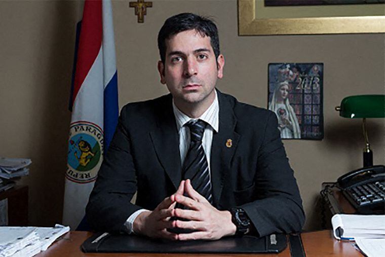 This undated photo obtained on May 10, 2022 from the Paraguayan Public Ministry shows Paraguayan anti-drug prosecutor Marcelo Pecci.  (AFP).