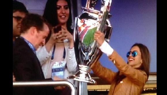 ¿Irina Shayk, la novia de Cristiano, levantó la Champions?