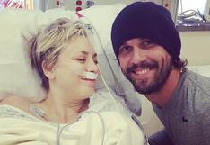 Kaley Cuoco se recupera de operación al lado de su esposo Ryan Sweeting