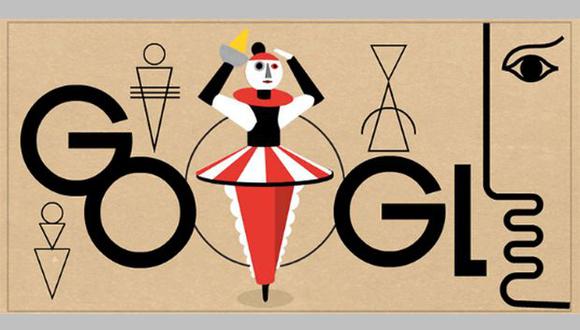 Oskar Schlemmer nació el 4 de septiembre de 1888 en Stuggart, Alemania. Hoy, Google lo recuerda con un doodle animado. (Foto: Google)