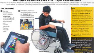 Crean una silla de ruedas que funciona con la voz y movimientos corporales