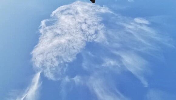 La imagen en las nubes impactó a millones de usuarios en las redes sociales. (Foto: Ignacio Fernández/Facebook)