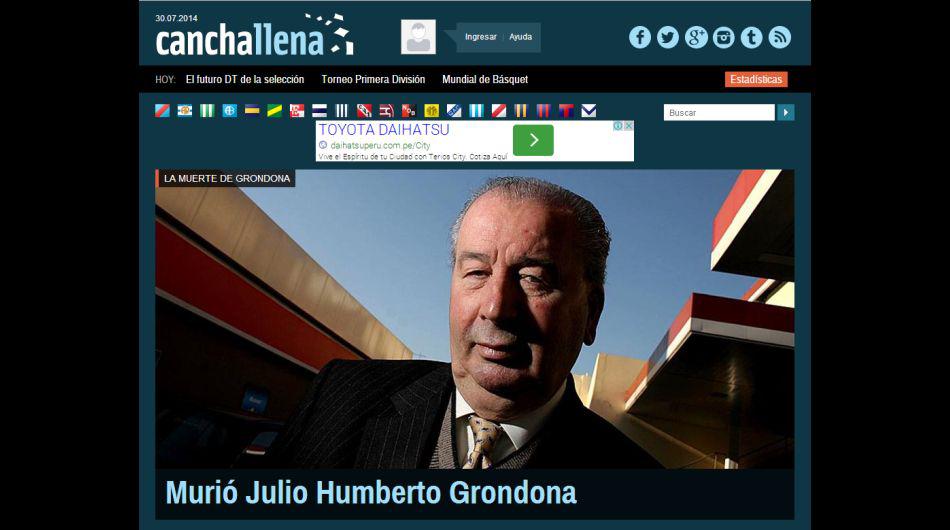 Muerte de Julio Grondona: así informó la prensa mundial - 1