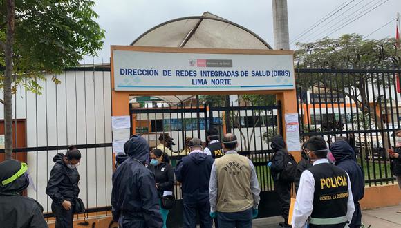 Intervienen la Diris Lima Norte por presuntas irregularidades en en ejecución de presupuesto durante cuarentena. (Foto: Ministerio Público)