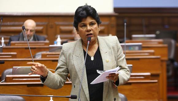 Norma Yarrow denuncia que fue amenazada por el legislador Raúl Doroteo durante debate por el caso ‘Los Niños’. (Foto: Congreso)