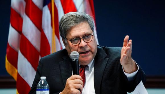 El Fiscal General de los Estados Unidos William Barr participa en una mesa redonda sobre la trata de personas en la Oficina del Fiscal de los Estados Unidos en Atlanta, Georgia, Estados Unidos. (REUTERS / Elijah Nouvelage).