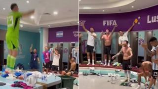 Así celebraron los jugadores de Argentina en el vestuario tras vencer a México | VIDEO