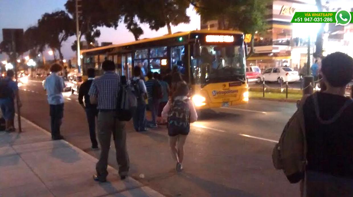 WhatsApp: buses del Metropolitano recogen pasajeros en la pista - 3