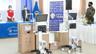 Pasco: entregan siete ventiladores mecánicos para hospitales de la región