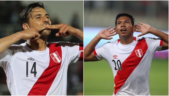 Edison Flores y Claudio Pizarro coincidieron en la selección peruana en el partido bisagra ante Venezuela por Eliminatorias. Posteriormente el 'Bombardero de los Andes' no fue llamado. (Foto: USI)