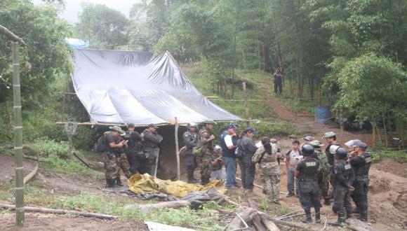 Destruyen campamentos de minería ilegal en Piura y Ayabaca