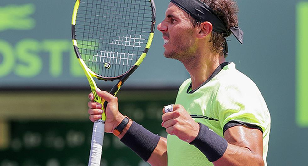 Rafael Nadal vuelve a ser finalista este año, ahora lo es en el Masters 1000 de Miami (Foto: EFE)