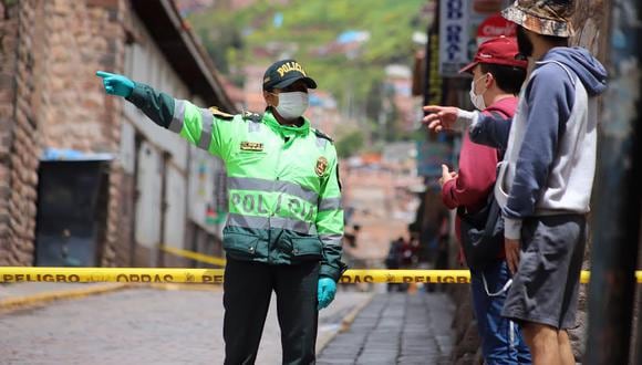 Efectivos policiales de Turismo y Tránsito del Cusco son lo que están más expuestos al virus. (Foto: Melissa Valdivia)