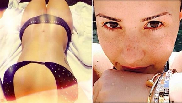 Demi Lovato comparte sexy fotografía en bikini