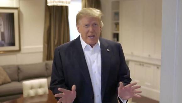 El presidente de Estados Unidos compartió un nuevo video en su cuenta de Twitter en el que aparece con mejor aspecto que los días anteriores. (Reuters).