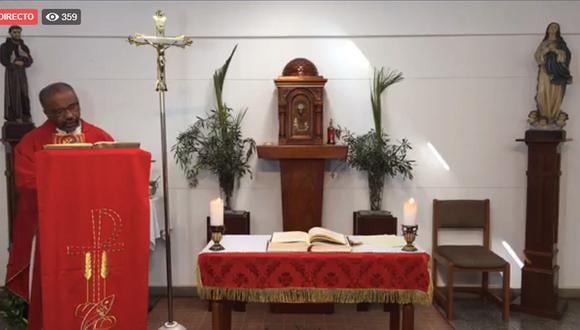 La Parroquia San Pedro de Chorrillos realizó una transmisión especial de Domingo de Ramos, en el inicio de la Semana Santa. (Imagen: Facebook)