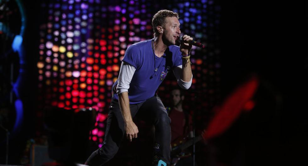 Chris Martin de la banda Coldplay durante su última visita al Perú en 2016. La agrupación británica se presentará el 13 y 14 de septiembre como parte de su gira "Music of the Spheres".